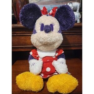 Disney Parks Exclusive 18" Furry Minnie Mouse Weighted Plush